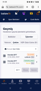 Betewin çekimi ödemiyor (Çözüldü) Kanıt Görseli