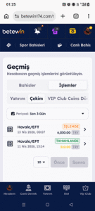 Betewin çekimi ödemiyor (Çözüldü) Kanıt Görseli