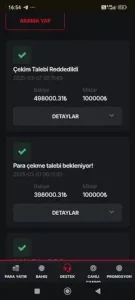 HeraBet 498.000₺ paramı ödemiyor Kanıt Görseli