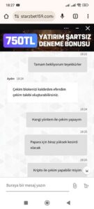 Starzbet 800k Ödemiyor Kanıt Görseli