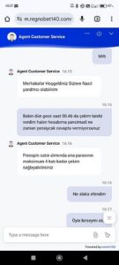 Regnobet dolandırıcı freespin alımında kazancımı ödemiyor Kanıt Görseli