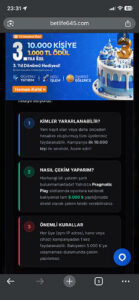 Betlife sözde 10. Yıla özel etkinlik yapmış canlı destek kör numarası yapıyor Kanıt Görseli