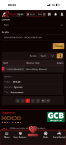 GrandRubyCasino ödeme yapmıyor Kanıt Görseli