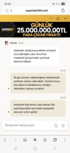 Süperbet dolandırıcıdır Kanıt Görseli