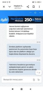 Tescilli dolandırıcı site HEPBET Kanıt Görseli
