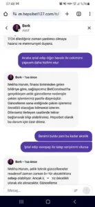 Hepsibet Kazancımı silip çekimi göndermiyorlar Kanıt Görseli