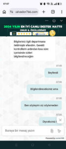 Betsalvador kesinlikle oynamayın canlı destek oyalıyor 45 gündür kazancım ödenmedi Kanıt Görseli