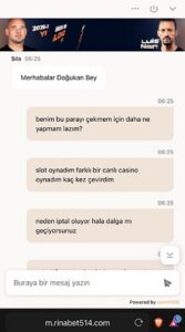 Dolandırıcı Rinabet – oynamayın oynattırmayın! Kanıt Görseli