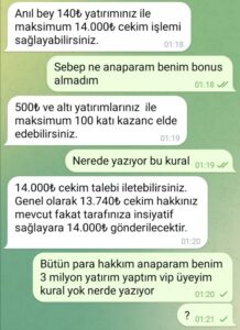Betorspin Paraya Çöktü Kanıt Görseli