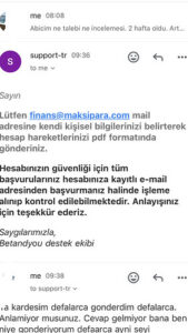 110.000 lirama coken betandyou ve maksibanka Kanıt Görseli