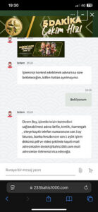 Bahis1000 çekim ödemiyor Kanıt Görseli