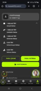 Maxwin Yalan Çevrim İle Çekim Yaptırmıyor Kanıt Görseli
