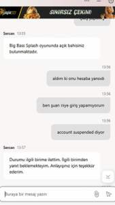 Jojovabet deneme bonusu ile uğraşmayın çekim vermemek için 40 takla atıyorlar Kanıt Görseli