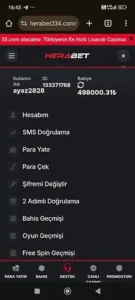 HeraBet 498.000₺ paramı ödemiyor Kanıt Görseli