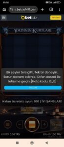 Betcio dolandırıcı Kanıt Görseli