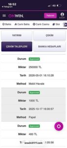 Onwine 250.000 TL Ödememi Yapmadılar | Çözüldü Kanıt Görseli