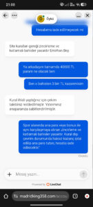 Madridking dolandiricidir Kanıt Görseli