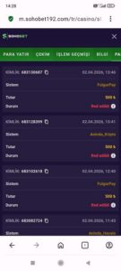 Sohobet freebet kazancı 500 TL için kimlik istiyor Kanıt Görseli