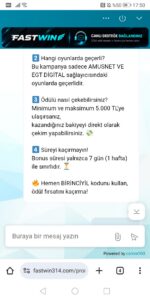 Fastwin Dolandırıcı Kanıt Görseli