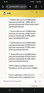 Donbet Sitesinden Uzak Durun Sahtekardır Kanıt Görseli