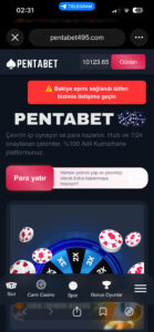 Pentabet Yatırım Yaptıktan Sonra Beni Canlıdan Atıyor DOLANDIRICIDIR! Kanıt Görseli