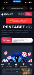 Pentabet Yatırım Yaptıktan Sonra Beni Canlıdan Atıyor DOLANDIRICIDIR! Kanıt Görseli
