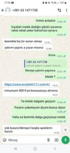 Erosbettr dolandırıcıdır Kanıt Görseli