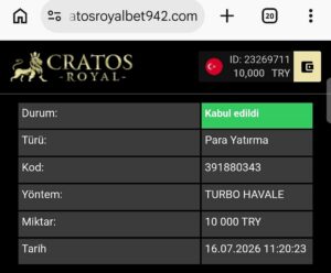 Cratosroyalbet sahtekardır uzak durun Kanıt Görseli