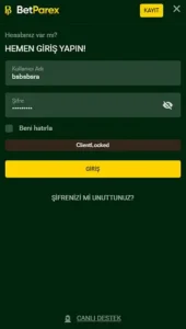 Betparex dolandırıcılığı Kanıt Görseli