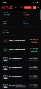 BETFLIX !!Sakin yatırım yapmayın dolandırıcı site Kanıt Görseli