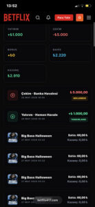 BETFLIX !!Sakin yatırım yapmayın dolandırıcı site Kanıt Görseli