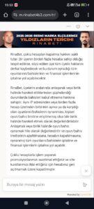 Rinabet dolandırıcı! Kanıt Görseli