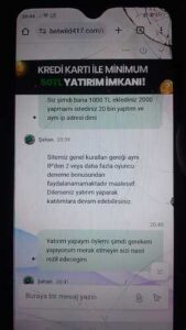 Betwild dolandırıcıdir yatırım yapmayin Kanıt Görseli