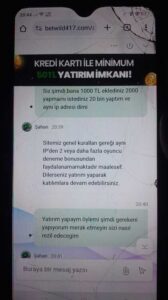 Betwild dolandırıcıdir yatırım yapmayin Kanıt Görseli
