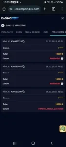 Casinoport bakiyemi silip beni banladı Kanıt Görseli