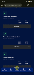Sheratonking kazancımı ödemiyor Kanıt Görseli