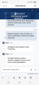 Ritzbet dolandırıcıdır Kanıt Görseli