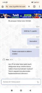 Betgaranti DOLANDIRICIDIR Kanıt Görseli