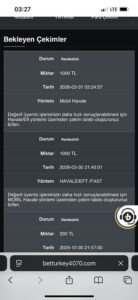 Betturkey ödeme gelmedi Kanıt Görseli