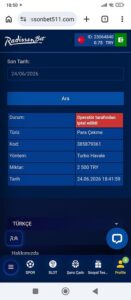 Radissonbet deneme kazancımı sildi Kanıt Görseli