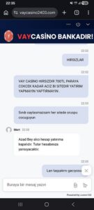 Vaycasinoya yatırım yapma yaptırma dolandırıclıga cıkmıslar Kanıt Görseli