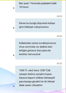 Vegabete sakın yatırım yapmayın kazanırsanız bakiyenizi siliyor Kanıt Görseli