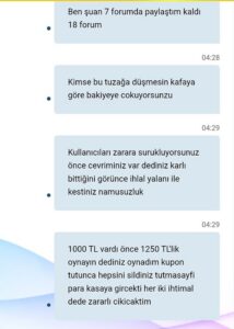 Vegabete sakın yatırım yapmayın kazanırsanız bakiyenizi siliyor Kanıt Görseli