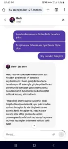 Hepsibet Kazancımı silip çekimi göndermiyorlar Kanıt Görseli